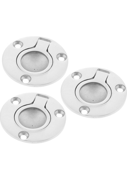 3x Tekne Hatch Soyunma Dolabı Kaldırma/çekme Halka Tutucu 2 "deniz Paslanmaz Çelik (Yurt Dışından)