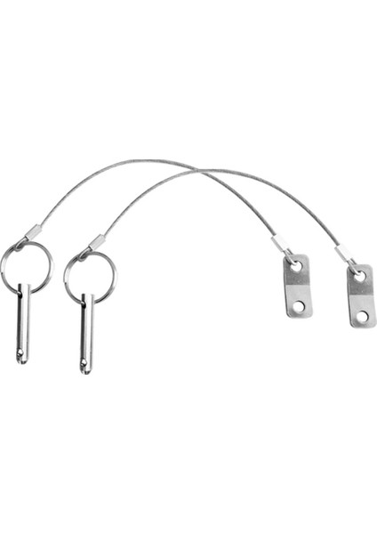 Hızlı Serbest Bırakma Pimi, Kordonlu Paslanmaz Çelik, Bimini Tekne Üst Pim, 2 Paket (Yurt Dışından)