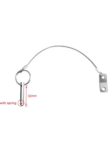 Hızlı Serbest Bırakma Pimi, Kordonlu Paslanmaz Çelik, Bimini Tekne Üst Pim, 2 Paket (Yurt Dışından) fırsatları