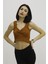 Bel Lastikli Triko Bluz Taba - P-019708 2