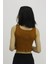 Bel Lastikli Triko Bluz Taba - P-019708 4