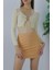 Zincir Tasarım Fitilli Bluz Bej - 114866.22 1
