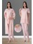 Pudra Fistolu Sabahlıklı Hamile Lohusa Pijama Takımı 1