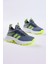 Çocuk Unisex Füme Sarı Rahat Kalıp Nefes Alabilen Kumaş Bağcıklı Sneaker10 2