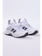 Çocuk Unisex Beyaz Siyah Rahat Kalıp Nefes Alabilen Kumaş Bağcıklı Sneaker10 2