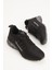 Erkek Siyah Füme Rahat Kalıp Termo Taban Bağcıklı Sneaker 1