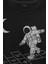 Uzayda Sek Sek Oyun Seksek Astronot Cosmos Baskılı Tişört T-Shirt 2