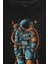 Uzayda Elleri Cebinde Astronot Cosmos Space Nasa Baskılı Tişört T-Shirt 2
