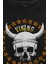 Viking Skull With Circle Of Stars Longship Kuru Kafa Baskılı Tişört T-Shirt 2