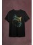Bıyıklı Kedi Minimal Çizim 3D Efektli Realist Siyah Baskılı Tişört T-Shirt 1