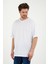 Beyaz  Basic Oversize T-Shirt 2