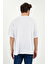 Beyaz  Basic Oversize T-Shirt 5