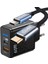 C8 Type-C Girişli 65W Şarj Adaptörü + C4 Type-C To Type-C 5A/100W/10GBPS Şarj Data ve 4K Görüntü Aktarım Kablosu -2mt 1