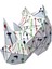 - Rhino Xl - 58 cm Metal Gergedan Heykeli 3