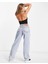 Kadın Boyun Askılı U Yaka Siyah Crop Top Bluz 2