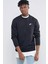 Sportswear Club Crew Standart Kesim Siyah Erkek Sweatshrit 1