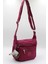 3100 Bordo Krinkıl Kumaş Bordo Kadın Çapraz Omuz Çanta J-87 3100OMUZ 1