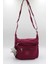 3100 Bordo Krinkıl Kumaş Bordo Kadın Çapraz Omuz Çanta J-87 3100OMUZ 2