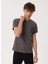 Bisiklet Yaka Gri Erkek T-Shirt 232 Lcm 242004 Moby Gri 2