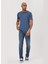 Bisiklet Yaka Indigo Erkek T-Shirt 232 Lcm 242061 Gael Indıgo 1