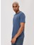 Bisiklet Yaka Indigo Erkek T-Shirt 232 Lcm 242061 Gael Indıgo 3