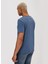 Bisiklet Yaka Indigo Erkek T-Shirt 232 Lcm 242061 Gael Indıgo 4