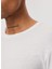 Bisiklet Yaka Beyaz Erkek T-Shirt 232 Lcm 242061 Gael Beyaz 4