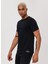 Bisiklet Yaka Siyah Erkek T-Shirt 232 Lcm 242061 Gael Siyah 3