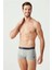 3'lü Paket Beli Lastik Polo Baskılı Likralı Erkek Boxer Seti 80263 2