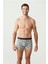 Baskılı Pamuklu & Likralı Erkek Boxer 3'lü Seti 80328 2