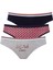 Kadın 3'lü Slip Külot Seti, Pamuklu ve Likralı 66315 1