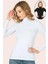 3 Adet, Balıkçı Yaka Uzun Kol T-Shirt %92 Cotton %8 Lycra Beyaz 1