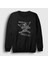 Unisex Siyah Bootleg Aerosmith Sweatshirt 1