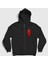 Unisex Siyah Devil Angus Young Ac Dc Fermuarlı Kapüşonlu Sweatshirt 1