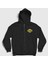 Unisex Siyah Forever Wasp Fermuarlı Kapüşonlu Sweatshirt 1