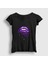 Kadın Siyah Lips Deep Purple T-Shirt 1