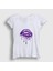Kadın Beyaz Lips Deep Purple T-Shirt 1