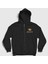 Unisex Siyah Queen Kraliçe Fermuarlı Kapüşonlu Sweatshirt 1
