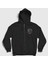 Unisex Siyah Skeleton Grateful Dead Fermuarlı Kapüşonlu Sweatshirt 1