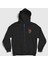Unisex Siyah Rose Pierce The Veil Fermuarlı Kapüşonlu Sweatshirt 1
