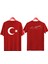 Türk Bayrağı Baskılı Atatürk Imzalı Çocuk Tişört Ayyıldızlı T-Shirt 1