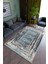 Salon Halısı Modern Bej - Lacivert Yolluk Kaymaz Yuvarlak Oval Kesme Ince Yıkanabilir Halı 1