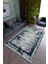 Salon Halısı Modern Lacivert Gri Yolluk Kaymaz Yuvarlak Oval Kesme Ince Yıkanabilir Halı 1