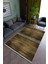 Salon Halısı Modern Kahverengi Altın Yolluk Kaymaz Yuvarlak Oval Kesme Ince Yıkanabilir Halı 1