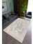 Salon Halısı Modern Bej Yolluk Kaymaz Yuvarlak Oval Kesme Ince Yıkanabilir Halı 1