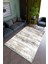 Salon Halısı Modern Bej Yolluk Kaymaz Yuvarlak Oval Kesme Ince Yıkanabilir Halı 1