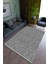Salon Halısı Modern Gri Yolluk Kaymaz Yuvarlak Oval Kesme Ince Yıkanabilir Halı 1