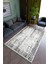 Salon Halısı Modern Gri Yolluk Kaymaz Yuvarlak Oval Kesme Ince Yıkanabilir Halı 1