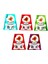 Gümrük Pulu 5'li Set Türk Bayraklı Cam Sticker Etiketçilere Özel 1