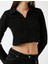 Koton Crop Tişört Polo Yaka Uzun Kollu 5